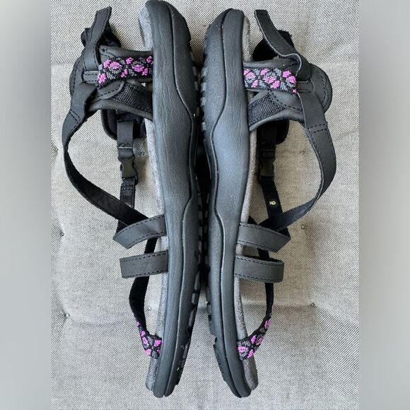 Skechers Womens Reggae Slim Vacay Sandals Black Size 9 - Picture 4 of 11